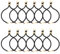 HOBBIESAY 12Pcs Adjustable Slider Bracelet 23cm Black Nylon Twisted Bracelet Rope Bracelet Friendship Bracelets with Jump Ring Ends for DIY Jewelry Making Hole 2.8mm