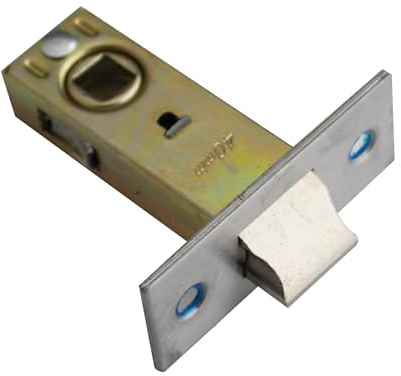 TOP-VIGOR 1Pcs 40mm Tubular Mortice Latch, Flat Tongue Lock, Mute Door Latch Sprung for Internal Doors, Lever Door Handles