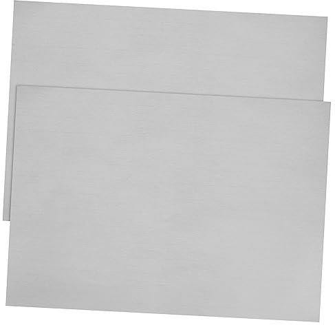 jojofuny 2 Sheets Silver Laptop Skin Sticker Pvc Protective Film for Notebook, Scratch-Resistant, Waterproof, Dustproof, Easy to Apply and Remove, Reusable and Cuttable