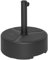 Outsunny Round Garden Parasol Base, Garden Umbrella Stand Heavy Duty Parasol Base, Filled Up to 20kg with Stand or 18kg with Water for 38, 48 mm Poles, Black