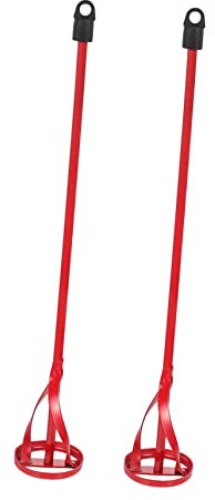 Uonlytech Rührstab Farbrührstäbe 40 X 6 Cm Rot Zum Mischen Von Farbe Zement Und Beschichtung