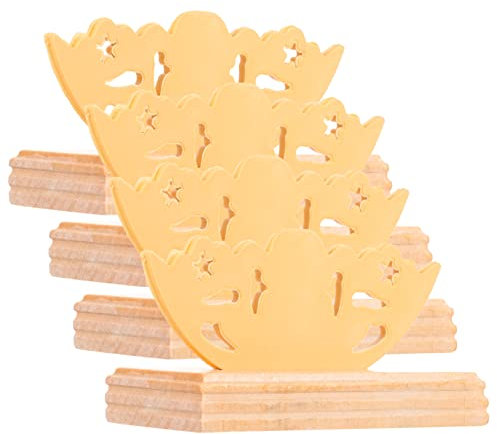 Ciieeo 4pcs Hand Fan Display Stands and Folding Fan Holders Elegant Style for Organizing and Showcasing at Home Events