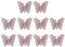 PATIKIL 10 Pcs Butterfly Iron on Patches, Embroidered Sew on Applique Repair Patch for Backpacks Clothing Shoes Hats DIY, Purple