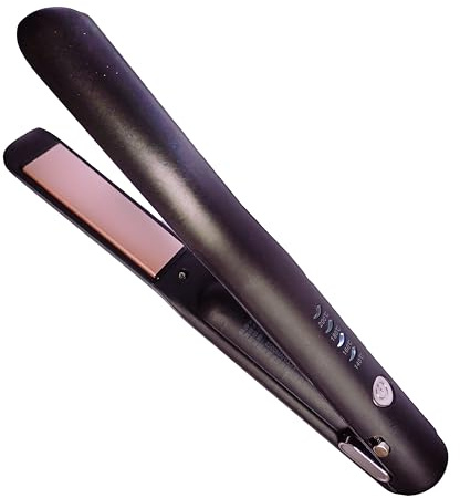 Alice. Lisseur de Cheveux 2-en-1, 5 températures 140° à 200°C, Fer à Lisser, ou fer a boucler, plaque titane avec effet brillance, lissage facile sans bruler, lisseur boucleur, ou ondulée, USB