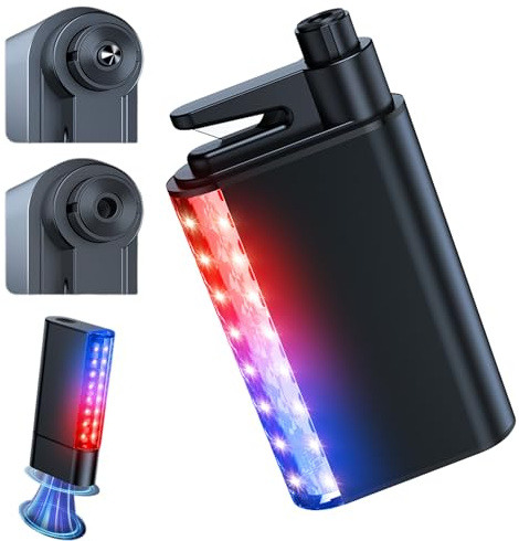 smartia – Martillo rompe Cristales 4 en 1, Modelo 2026, Cortador de cinturón de Seguridad, Luces de Emergencia LED, Sistema magnético para tu Coche y camión, Cristal de Prueba Incluido