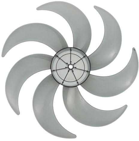 HONMEET Pales de Ventilateur de 30 CM 7 Lames en Plastique Haute Résistance Hélices de Rechange pour Ventilateur sur Pied Ventilation Intérieure pour Chambre et Bureau