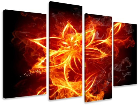 Visario Leinwandbild 130x80 cm 6147 Fire Fly Glühwürmchen Moderne Wanddekoration Natur Wald Lichtpunkte Fertig Aufgespannt Holzrahmen Wohnzimmer Schlafzimmer Büro Flur Wandbild Kunstdruck Geschenk