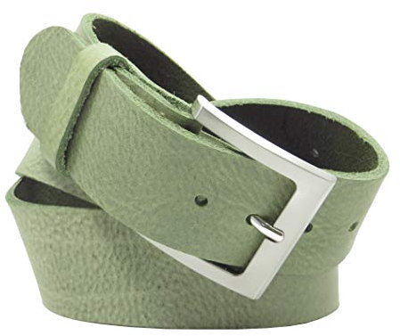 Ledergürtel mint aus Rindleder 4 cm breit aus eigener Fertigung (85)