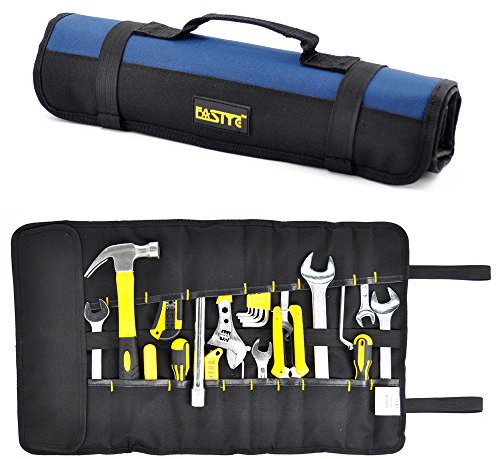 Fasite Ptn028b 35- poches à douille Outil Rouleau Pochette Petit sac à outil, Bleu