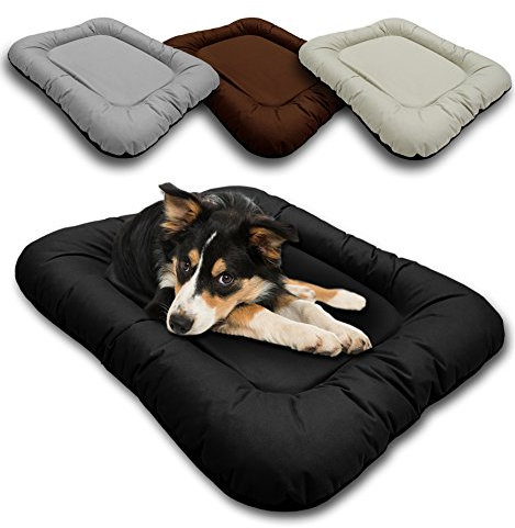 Chien Chien Hundecouch Blacky Größe: M, Hundekissen Braun, Liegematte Hund 86x58 cm