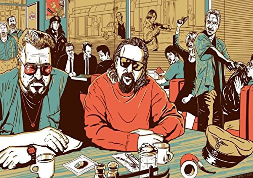 Poster Big Lebowski Pulp Fiction Wand
