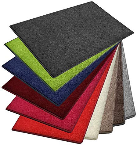 casa pura Teppich Noblesse | viele Größen | mit GUT-Siegel | flauschig getufteter Flor in modernen Farben | für Wohnzimmer, Schlafzimmer, Jugendzimmer (anthrazit, 100x150 cm)