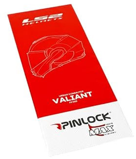 LS2 MaxVision Pinlock 70 DKS203 adatto per FF399 Valiant e FF900 Valiant II.