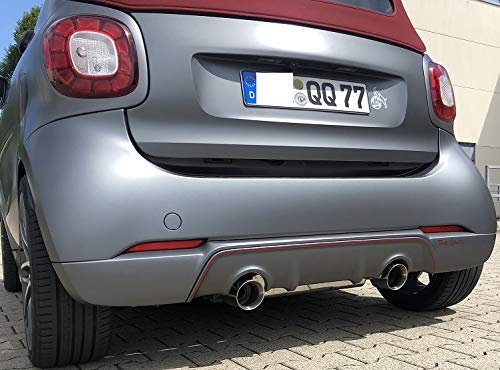 Fox Sportauspuff 2x90mm smart fortwo 453 109 PS und Chiptuning
