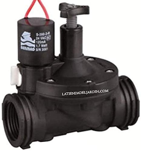 Suinga ELECTROVALVULA 1 24V Bermad con regulador de caudal serie 200, uso residencial y agrícola. Funciona con programadores de riego eléctricos