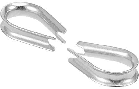 10 Stück M6 Edelstahl 11/64 Zoll Drahtseil Kabelschuhe Kabelschuhe