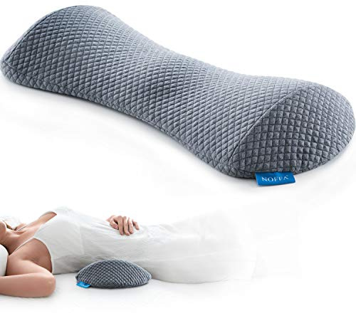 NOFFA Lendenkissen für Bett, Lendenwirbelstützkissen für Schlaf/Bürostuhl/Autositz, Taillen-Stützkissen für Bett