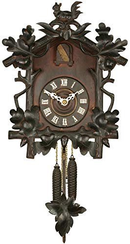 1art1 Uhren Schwarzwälder Kuckucksuhr Wand-Tattoo | Deko Wandaufkleber für Wohnzimmer Kinderzimmer Küche Bad Flur | Wandsticker für Tür Wand Möbel/Schrank 80x43 cm