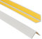 ProfiPVC Cornière PVC 25x25mm, 100cm - Baguette d’angle de protection, profilé d'angle caoutchouc autoadhésif - Protection d'angles et rebords, flexible, facile à installer, Gris Clair