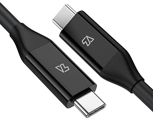 TeleAdapt USB C to USB C 3.1 Gen 2 Cable 10Gbps, 4K USB Type-C Video Output Monitor Cable Support 100W Fast Charging for Phone 15/Pro/Plus/Pro Max, iPad Pro 2018, MacBook Pro, Huawei Matebook, etc