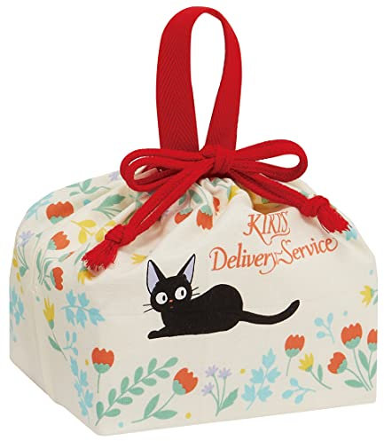 Skater KB7-A Kinder Brotdose Kordelzugbeutel mit Zwickel Kiki's Delivery Service Botanical Made in Japan