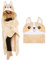 Shoppawhile Corgi Dog Gifts: Women's Fluffy Hooded Blanket, 59 * 51 inch