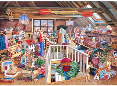 The House of Puzzles - Nr. 22 - Jagd die Kugeln Puzzle - 1000 Teile Puzzles für Erwachsene, Künstler illustriert, malerische Landschaft, Deluxe-Puzzle-Geschenke