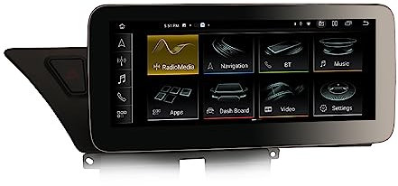 Erisin 10.25 Qualcomm Android 14 4GB+64GB 8-Kern Autoradio Bluetooth GPS Navi für Audi A4/A5/B8/S4/S5/RS4/RS5 Unterstützt IPS Screen MMI OEM Kabelloses CarPlay Android Auto DAB+ USB DSP WiFi Canbus