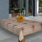laro Wachstuch-Tischdecke Abwaschbar Garten-Tischdecke Wachstischdecke PVC Plastik-Tischdecken Eckig Meterware Wasserabweisend Abwischbar, Muster:Karo Braun Beige, Größe:110x200