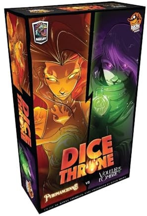LUCKY DUCK GAMES | Dice Throne: Pyromantin gegen Schattendiebstahl | Gesellschaftsspiel für Erwachsene & Kinder | Strategiespiel | Würfelkampf & Kräfte | 2 Spieler | 20 bis 40 Minuten | auf