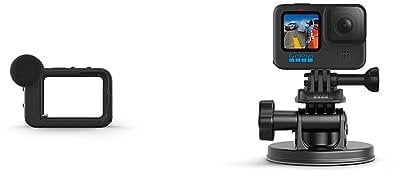 Media Mod (HERO10 Black/HERO9 Black) - Offizielles GoPro-Zubehör & Front Saugnapfhalterung - Gebogene, vertikale Schnellspannschnalle, 2 x Schwenkarme, Rändelschrauben (Offizielles GoPro-Zubehör)