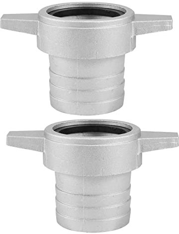 Bonkshire 2X Water Pumps Fittings 2 Inch Aluminum Pipe Connecting Wrench with Rubber Gasket Pump Connector Pipe Fitting