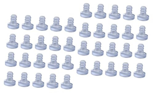 BESTonZON 200 STK Anti-Touch-Gummi Partikel Autotürschutz Stoßfänger Für Tischplatten Aus Glas Schrank Stoßstangen Tischschrank Klare Stoßstangen Glasschrank Antikollisions Stecker PVC