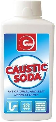 1KG Caustic Soda Drain Unblocker and Pipe Cleaner Powder - Quick Blockage Removal for Kitchen Sink, Shower, and Toilet Maintenance KB