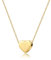 KENYG S925 Silver A-Z Capital Initial Heart Pendant Adjustable Necklaces for Women Girls Lady for Christmas Birthday Graduation Choker Gold Tiny Necklaces Fashion Jewellery (T)