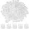 AEIOPRS 100 Pcs Tattoo Farbkappen Cups Transparente Pigmentbehälter aus Kunststoff Einweg Tattoo Zubehör 15mm Größe