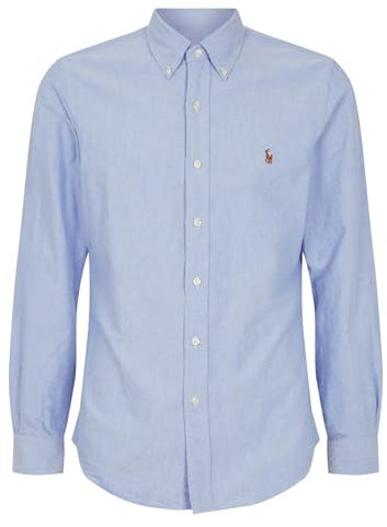 Polo Ralph Lauren Slim Fit Oxford Shirt (UK, Alpha, L, Regular, Regular, Blue)