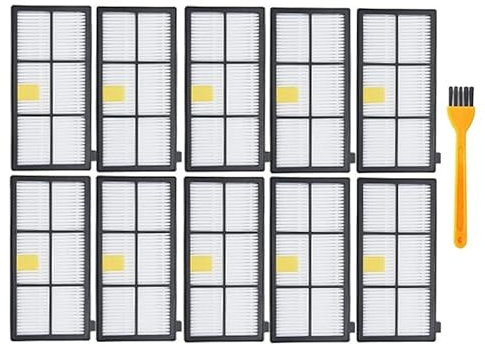 accessori per robot aspirapolvere Kit di accessori Hepa Kit di ricambi di sostituzione dei filtri per irobot Roomba 980 990 900 896 886 870 865 866 800 Cascerottiere parti dell'aspirapolvere(L)