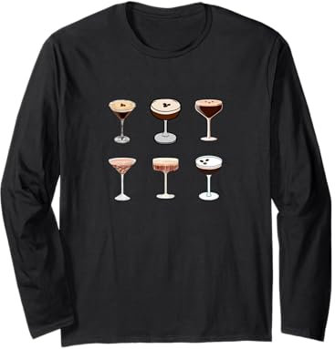 Espresso Martini Glasses Bachelorette Party Girls Weekend Long Sleeve T-Shirt
