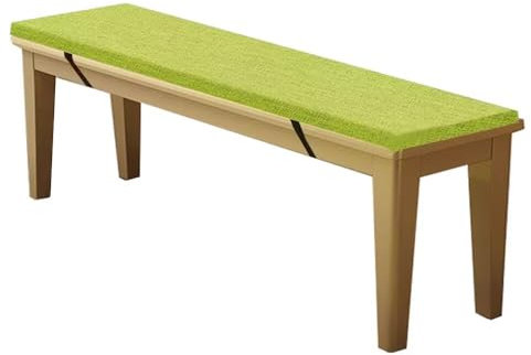 WEALSFUN Stuhlkissen Bankauflage Bankkissen Unterseite Antirutsch Bezug Waschbar Sitzauflag für Fensterbank Gartenbank Schaukel Terrasse Esstisch Outdoor Drinnen,Obstsgrün 80x30x3CM