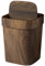 Papelera rectangular de 9x12 inch de imitación de madera para dormitorio papelera para baño con tapa papelera de polipropileno para sala de estar papelera de cocina fácil de usar para dormitorio