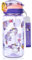 flintronic 600ML Gourde Enfant avec Paille, Bouteille d'eau Anti-fuite Réutilisable, Sans BPA Tritan, Avec poignée, pour Garçons, Filles, Ecole Maternelle (Violet)