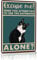 Funny Bathroom Wall Art, Cat Wall Decor Metal Tin Sign, Cats Walls Art Print Humorous Cat Bathrooms Decor Poster for Toilet-Were You Attempting To Use The Bathroom Alone