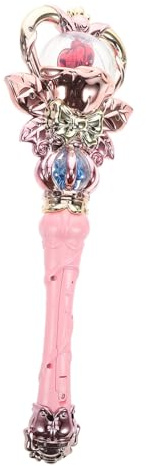 Baguette Lumineuse de Princesse pour Garçon et Filles, Plastique Pailleté | Effets Musicaux, Lot 1 Pièce Piles, pour Fêtes Costumées et Jeux de Rôle
