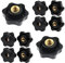 Flewdart 10pcs bouton de serrage m6 x 32, ecrou serrage m6 étoile pour vis étoile, ecrou papillon pour meuble Les Mécaniques Équipements Électroniques