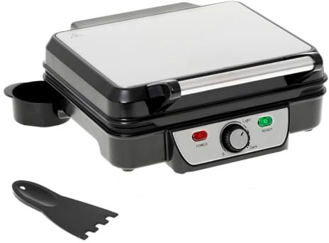 JUNG MS3050 Elektrischer Kontaktgrill 2500W Doppelplatte Antihaftbeschichtung Tischgrill Elektrogrill Temperaturregelung Cool-Touch-Griff Abnehmbare Tropfschale 1288cm² große Grillfläche