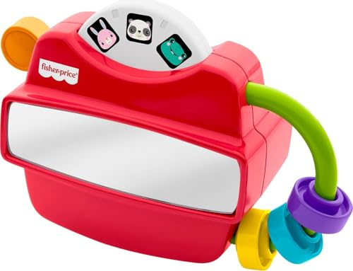 Fisher-Price Baby Toy Fidget Activity Viewer, Retro-Inspired Fine Motor Skill Developmental Play for Infants Ages 6+ Months, JKD58