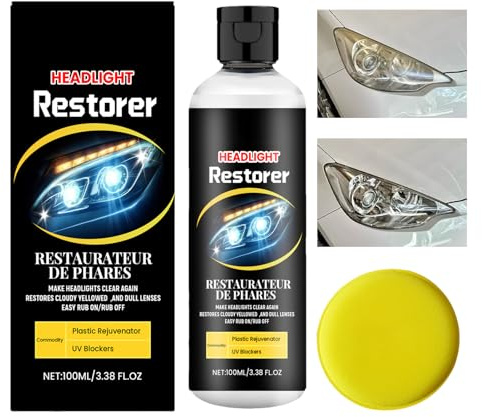 Liakyunf Spray Rigenerante Fari,100ml Lucidatore Per Il Restauro Dei Fari Auto | Forniture Esterni Auto, Kit Ripristino per Autovettura Autoarticolato,Per Utilizzo Su Automobili Camion Berline E