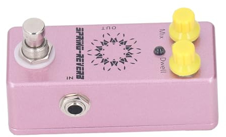 Acouto Spring Reverb-Effektpedal / 4-Zoll-Mono-Mix-Verweilknopf Geräuscharmes Gitarreneffektpedal Spring Reverb Ihr D
