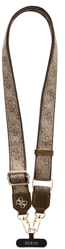 CG MOBILE Guess Universal Crossbody verstellbares 4G PU-Lederband und Haltegurt-Patch (braun)